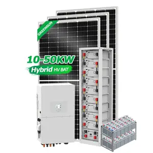 高压德业逆变器30kw 50kw 100kw太阳能安装系统混合太阳能电池存储系统20kw