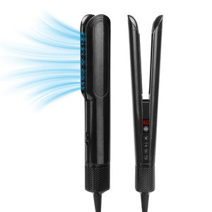 2025 dernier fer plat haute vitesse <span class=keywords><strong>Plancha</strong></span> De Cabello haute vitesse ionique 2 en 1 humide à sécher sèche-cheveux et lisseur avec air - Product Image 1