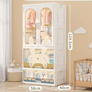 Armadio per bambini semplice pieghevole per bambini, - Product Image 1