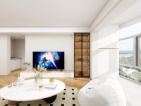 Armario de Lujo con Tocador Integrado, Armario Modular Personalizado, Mueble de Madera Moderno para Dormitorio