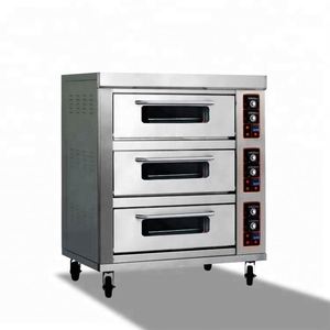 Horno eléctrico <span class=keywords><strong>de</strong></span> doble cubierta Uso del horno <span class=keywords><strong>de</strong></span> pizza en la cocina Piedra Pizza Panaderos Orgullo Hornos Comerciales a la venta - Product Image 5