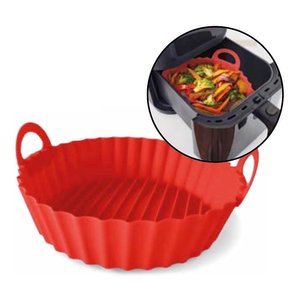 Molde para pastel de silicona con asas (22cm) AIR FRYER Rojo 69122MAIR - Product Image 1