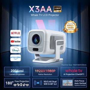 Proyector <span class=keywords><strong>de</strong></span> Video Inteligente Android 13 con WiFi, Bluetooth, <span class=keywords><strong>1080P</strong></span>, <span class=keywords><strong>4K</strong></span>, Certificado Oficialmente por Netflix, Cine en Casa 3D, Ajustable - Product Image 2