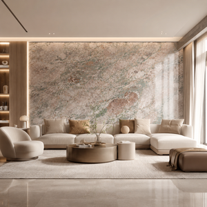 F.S. Pink Green Sintered <b>Stone</b> Slabs Polished Marble Look Porcelain Tile 1600 x 3200 x 12 mm for Wall - Product Image 3