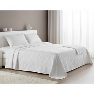 Couvre-lit matelassé en velours de coton à motif floral végétal de la série Varol Anemon pour lit simple, double, queen, king, personnalisable - Product Image 3