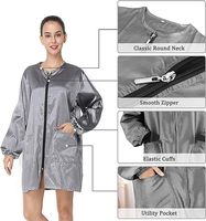 Uniforme de barbier personnalisé à manches longues, veste de barbier, uniforme scolaire, cape de barbier personnalisée, veste de toilettage pour animaux avec votre logo