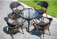 Momoda Offre Spéciale jardin mobilier d'extérieur table chaises parapluie ensemble