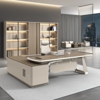 Nouveau produit, style simple, bureau élégant et pratique avec un grand rangement pour une utilisation commerciale et à domicile