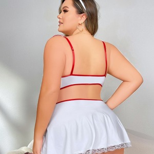 Tallas grandes erótico Cosplay mujeres lencería sexy <span class=keywords><strong>enfermera</strong></span> juego <span class=keywords><strong>de</strong></span> rol disfraces - Product Image 3