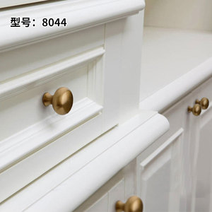 Lcedis Chinese Style Brass Cabinet Handles Ring Shape Single Hole Furniture Hardware Durable Cabinet Door <b>Knobs</b> - Product Image 2