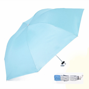Parapluie publicitaire en gros à bas prix - Double usage, protection solaire/pluie, revêtement argenté, logo personnalisé, 7 couleurs - Product Image 3