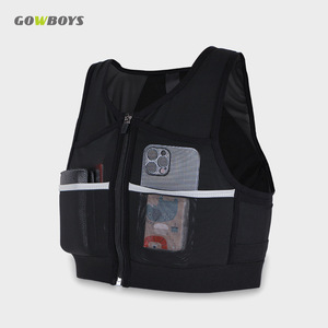 Chaleco Deportivo Gowboys Negro Talla S para Hombres y Mujeres, para Senderismo, Ciclismo, Maratón, con Reflectores de Seguridad - Product Image 4