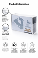 Boîtier d'affichage magnétique en acrylique anti-jaunissement UV 5 mm pour collection TCG Charizard UPC Ultra-Premium, haute transparence