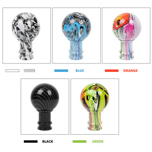 Acrylic <b>Shift</b> <b>Knob</b> 86mm Graffiti Design Car Gear <b>Knob</b> For Modification Parts White Blue Orange Black Green - Product Image 1