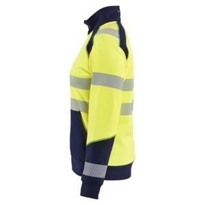 BLAKLADER - 350825283389S Sudadera Hi-Vis para mujer con cremallera Hi-vis Amarillo/Azul Marino-EAN 7330509933466 ROPA DE TRABAJO DE LA HI-VIS - Product Image 3