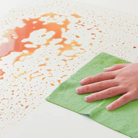 Chiffons de nettoyage de cuisine en microfibre jetables lavables personnalisés Serviettes à déchirer Eau puissante écologique réutilisable