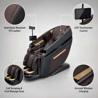 Fauteuil de massage à commande vocale avec six modes de massage et recharge sans fil pour la relaxation quotidienne à domicile
