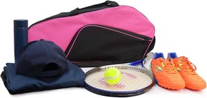 Muestra Gratis, Nueva Raqueta de Tenis, Pickleball y Pádel de Cuero Sintético de Lujo Premium, Bolsa de Transporte Blanca de Alta Calidad Personalizada - Product Image 2