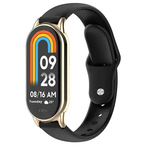 Bracelets de montre en silicone étanches et résistants à la transpiration pour Xiaomi Mi Band 10 9 8, bracelets de remplacement sportifs pour accessoires Mi Band 10 9 8 - Product Image 4