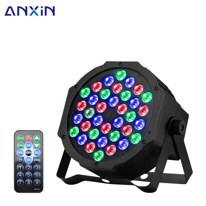 Reflector Par Led para discoteca profesional, luz de plástico Rgb de 36W, 36 unidades