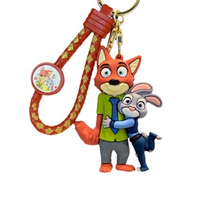 Llavero y Colgante de PVC 3D de Zootopia - Lindos <span class=keywords><strong>Judy</strong></span> y <span class=keywords><strong>Nick</strong></span> para Hombres y Mujeres, Accesorios para Bolsos Pequeños al por Mayor - Product Image 5