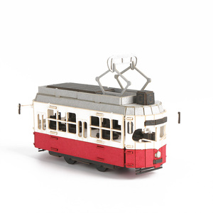 CUPUZ <span class=keywords><strong>Puzzle</strong></span> 3D in Carta della Tramvia Austriaca, Delicato Souvenir di Mozart, Artigianato Fatto a Mano, Regalo Collezionabile per Bambini e Adulti - Product Image 4
