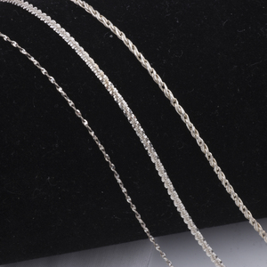 Descobertas exclusivas Jóias 925 Sterling Silver Nugget Cadeia Trigo Cadeia Corda Cadeia para DIY Moda Colar Pulseira Fazer Jóias - Product Image 1