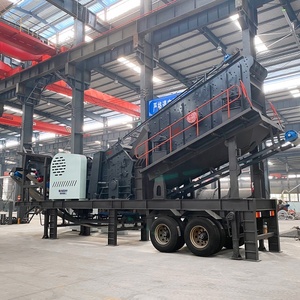 Estación Móvil Cuatro en Uno con Ruedas para Procesamiento de Minerales de Bauxita y Barita, Camión Móvil con Trituradora de Mandíbulas y Trituradora de Impacto - Product Image 6