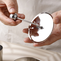 Moule à gâteau en acier inoxydable argenté de haute qualité, 3 pièces, forme facile à nettoyer, résistant au four, écologique, moule à sushi et à mousse, ustensiles de cuisson