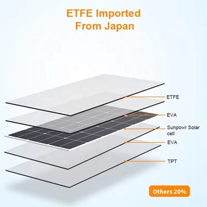 5 panneaux solaires semi-flexibles 15V 100W, panneaux solaires flexibles pour batterie de voiture, bateau et maison, panneau solaire bifacial 1000W - Product Image 3