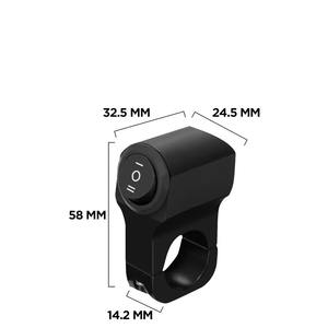 אוניברסלי 3 דרך האופנוע מתג עמיד למים על/כיבוי כפתור עבור קרן אור פנס אור ערפל - Product Image 3