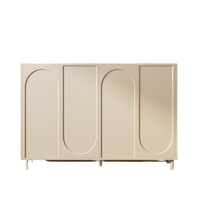 2025 armoire à chaussures crème moderne support de rangement intégré économique pour l'entrée de la maison en panneau de bois MDF