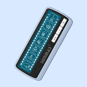 Unit TENS profesional pemijat getar Saluran ganda intensitas dapat diatur untuk alat pemulihan otot pereda nyeri fisioterapi - Product Image 1