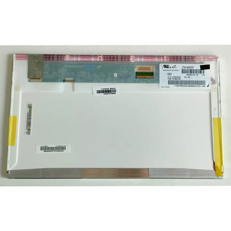 HK-HHT layar lcd notebook HD 14.0 inci, Panel tampilan layar LCD LED untuk Samsung LTN140AT01 / LTN140AT02 / LTN140AT07