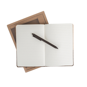 Minimalist Eco-friendly Notebook Set Customized Gifts with UV Printed Cork Cover and Coffee Grounds <strong>Small</strong> Batch <strong>Diary</strong> - Product Image 5