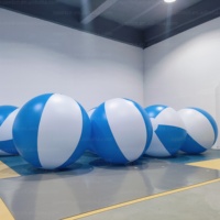 Ballon de plage gonflable géant en PVC personnalisé avec logo imprimé, 1m, 1.2m, 1.5m, pour jeux aquatiques et publicité, vente en gros