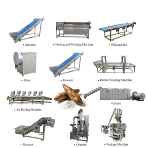Ligne de production efficace de machine de traitement de farine de manioc d'approvisionnement d'usine pour la transformation des aliments de manioc - Product Image 1