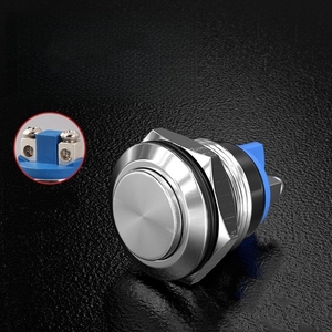 Waterproof Momentary Metal Push <b>Button</b> Switch 16mm 19mm 22mm <b>NO</b> NC Access Control Exit <b>Button</b> Industrial Control Switch - Product Image 5