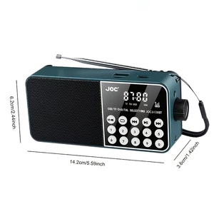 <span class=keywords><strong>Radio</strong></span> con Ricarica Wireless Multifunzione e Display Digitale, Supporta Scheda TF, USB, Illuminazione d'Emergenza, Jack per Cuffie, Alto Volume - Product Image 6