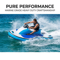 Dernier modèle de bateau gonflable électrique motorisé, type kart aquatique, jet ski, cruiser, embarcation sportive pour parc d'attractions, offrant une expérience aquatique palpitante