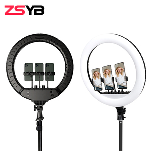 Lampe annulaire LED 18 pouces 45W à température de couleur réglable pour photographie, diffusion en direct, TikTok et <span class=keywords><strong>studio</strong></span> photo - Offre Spéciale - Product Image 2