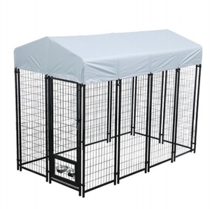 กรงสุนัขขนาดใหญ่พับได้พร้อมฝาครอบกันน้ำสำหรับงานหนักกลางแจ้ง8ftx4ftx6ft - Product Image 1