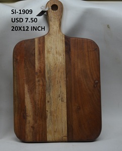 ชุดเขียงไม้ เขียงหั่นอาหาร สำหรับครัว โรงแรม ร้านอาหาร เขียงเสิร์ฟพิซซ่าและอาหารอย่างลงตัว - Product Image 6