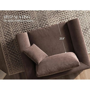 Ensemble de canapés en tissu inclinables compacts - Design contemporain gain de place - Écologique - Installation facile - Product Image 3