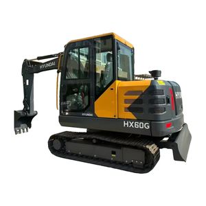 100% nuevo Hyundai HX60G Mini excavadora de 6 toneladas para paisajismo marca coreana excavadora de orugas confiable de alto rendimiento - Product Image 1