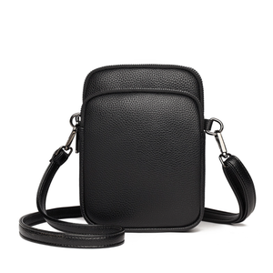 Sac bandoulière unisexe en cuir PU crème, imperméable, tendance, avec fermeture éclair, pour les voyages quotidiens - Product Image 3