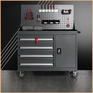 Carrito de Herramientas de Acero de Diseño Moderno Personalizable OEM, Capacidad de 500 kg, 4 Cajones con Cierre Suave, Caja de Herramientas Resistente <span class=keywords><strong>para</strong></span> Exteriores y Garaje - Product Image 1