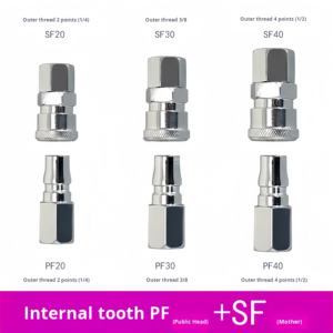 C-סוג יצוק ברזל פנאומטי מהיר מחבר sp/p/sh/p תקע טוויסט פנימי/חיצוני חוט צינור אוויר oem - Product Image 6