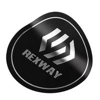 Autocollants personnalisés avec logo en code QR holographique, impression numérique UV, adhésifs imperméables, étiquettes transparentes de marque, publicité