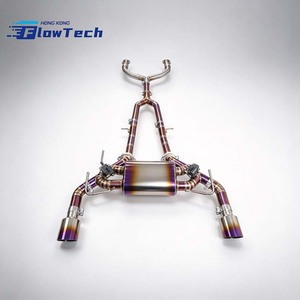 ระบบท่อไอเสียแบบ Catback วาล์วไทเทเนียมคุณภาพสูง FlowTech Professional สีม่วงผ่านกระบวนการอบชุบความร้อน สำหรับ Nissan 400Z 3.0T-Direct - Product Image 6